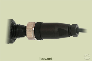 Click to enlarge the image of Mounting of the M12 Connector with Eicos sensor Mounting of the M12 Connector with Eicos sensor