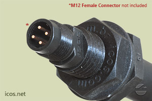 Click to enlarge the image of M12 plug of the Eicos level switch LE252-1-M12 M12 plug of the Eicos level switch LE252-1-M12