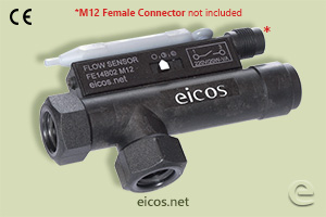 Click to enlarge the image of Eicos flow switch FE14B02-M12, ideal for low liquid flows Eicos flow switch FE14B02-M12, ideal for low liquid flows